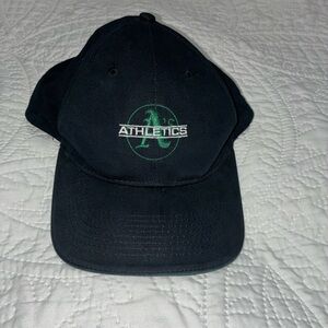 Oakland Athletics Cap Hat Black Snapback Adjustable Vintage by Drew Pearson RARE